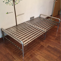 ZHONGWEI 中伟 不锈钢折叠双人床 (1960*1500*330mm、不锈钢、折叠)