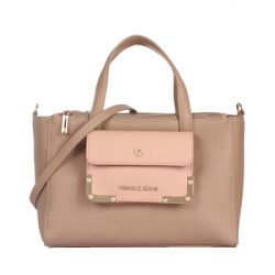 VERSACE JEANS 范思哲 E1VRBBA6 70041 MIM 女士卡其色手提单肩斜挎包