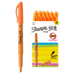 Sharpie 锐意 彩色手账荧光笔 12支/盒 橙色 *5件