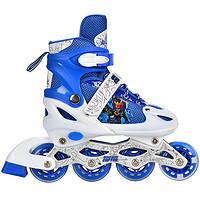铠甲勇士 溜冰鞋儿童套装滑冰鞋可调男女轮滑鞋闪光旱冰鞋