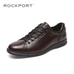 ROCKPORT/乐步 男士休闲皮鞋 时尚舒适透气休闲男鞋V82899 酒红色V82899 42