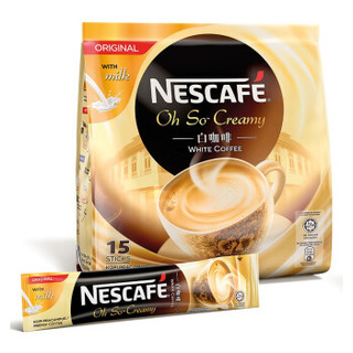 Nestlé 雀巢 经典白咖啡 (540g、原味、袋装、15条)