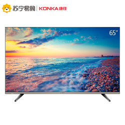 18日0点:KONKA/康佳 LED65P7 65英寸AI智能4K微框 16G大内存 液晶平板电视