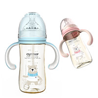 爱因美婴儿奶瓶ppsu耐摔宽口径新生婴儿宝宝防摔防胀气硅胶奶瓶嘴