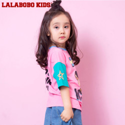 LALABOBOKIDS 儿童短袖 L02B-KNDT36