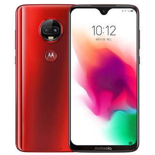 摩托罗拉 motorola g7 PLUS 4GB+128GB 中国红 丽音降噪 光学防抖大光圈 全网通4G手机 双卡双待