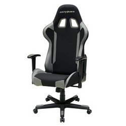 迪锐克斯（DXRACER）F87 电脑椅子 可转办公椅 人体工学椅 电竞椅 黑灰 游戏椅子