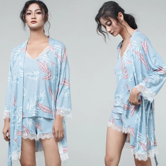 贴心 女士长袖日式家居服