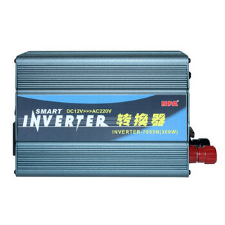 NFA 车载逆变器 7905N 300W 12V转220V 铝壳 兼容交流输出插座 智能风扇 双配线 点烟器/电瓶两用逆变器