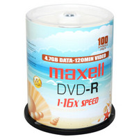 maxell 麦克赛尔 DVD-R光盘 刻录光盘 光碟 空白光盘