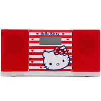 凯蒂猫（Hello Kitty）IA80 SD/USB/CD/FM收音/迷你音响 承担iPhone播放迷你音响（白色）