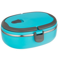 邦格尼（bungni）椭圆形密封 便当盒 保温饭盒 700ml 蓝色