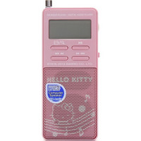 凯蒂猫（Hello Kitty） KT-RA3 便携式时尚数码收音机 迷你音响 FM收音/SD便携式音响（粉色）