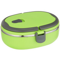 邦格尼（bungni）椭圆形密封 便当盒 保温饭盒 700ml 绿色