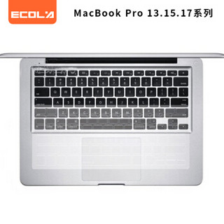 宜客莱(ECOLA)苹果笔记本键盘膜保护膜 老款MacBook Pro 13/15/17英寸系列适用 超薄透明EA001