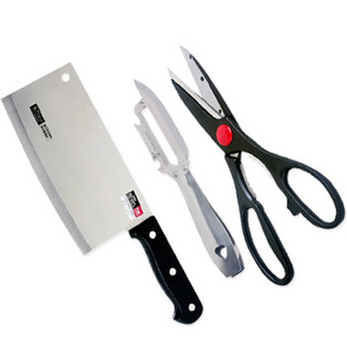 巧媳妇 特惠三件套刀(切片刀、厨房剪、多用刀刨)T-333