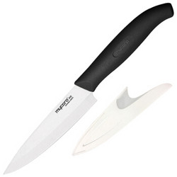 美瓷（MYCERA）陶瓷刀厨房家用6寸厨师刀 切水果刀具 西瓜刀 宝宝辅食刀(黑色)E6B *4件