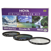 保谷（HOYA）uv镜 72mm 滤镜 偏振镜  NDX8减光镜  套装