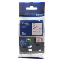 兄弟(brother) TZe-252 兄弟TZe-252 24mm白底红字标签色带(适用9500/9700/9800/3600/2430/2730/7600)