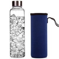 嘉鸿美居 风系列 4066 高硼硅玻璃杯 550ml 蓝布套