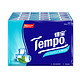 得宝(Tempo) 手帕纸 迷你4层加厚小包纸巾 7张*36包 冰薄荷味