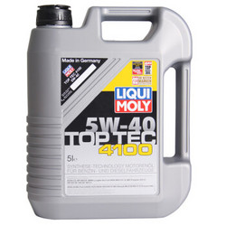 LIQUI MOLY 力魔 顶技4100全合成机油 5W-40 SN/CF级 5L（德国原装进口） 汽车用品