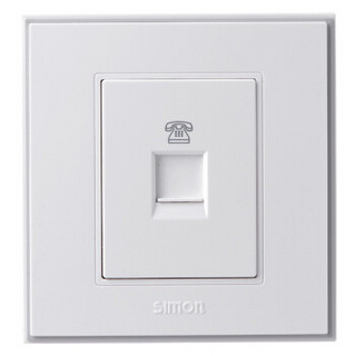 西蒙电气(simon) V55214T 一位电话插座面板 56C系列开关插座面板
