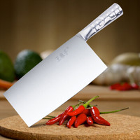 王麻子 不锈钢加厚厨师刀 厨房切菜刀DC131