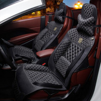 五福金牛 汽车坐垫 四吉牛系列四季通用坐垫 超感皮坐垫/座垫(黑色) 厂家直发