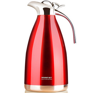 维艾（Newair）不锈钢保温壶家用热水瓶暖壶 欧式保温水壶2L深红色WA-B20XYB