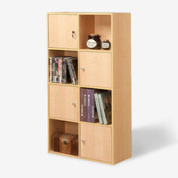 好事达柜子 带锁收纳柜 简易木质储物柜凯文八格1607