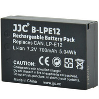 JJC B-LPE12相机电池 替代LP-E12 适用佳能微单EOS M M2 M10 单反EOS 100D/M100 M50 备用电池 附防水电池盒