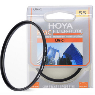 保谷（HOYA）uv镜 滤镜 UV镜  55mm HMC UV（C） 专业多层镀膜超薄滤色镜