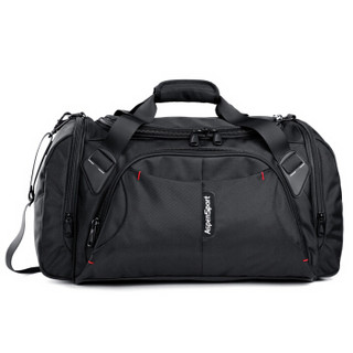 艾奔 （AspenSport） 大容量商务短途出差旅行包 男士手提行李包健身包男22英寸 AS11K10 黑色