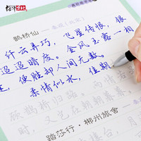 绍泽文化 行书成人练字帖10本 学生硬笔钢笔凹槽21天临摹写字板