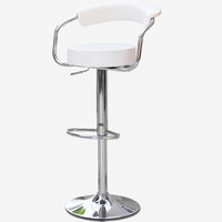 华恺之星 吧台椅凳子 餐椅子酒吧椅吧凳 可升降高脚椅凳 HK108白色
