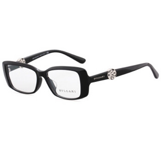 BVLGARI 宝格丽女款黑色镜框黑色镜腿光学眼镜架眼镜框4098BF 501 54mm 