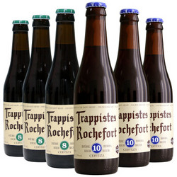 罗斯福（Rochefort）10号*3/8号*3啤酒 组合装 330ml*6瓶 修道士精酿 比利时进口
