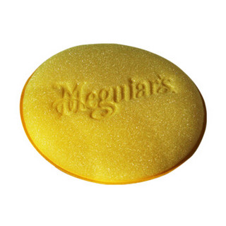 美光 （Meguiar's ）美光原装进口打蜡海绵圆形打蜡专用汽车用品 加厚超细款压边掌心海绵