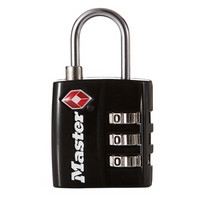玛斯特MasterLock密码锁旅行箱包健身房密码挂锁4680DNKL黑色