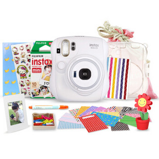 富士INSTAX 立拍立得 一次成像相机 MINI25相机 白色 超值套餐(10张胶片)