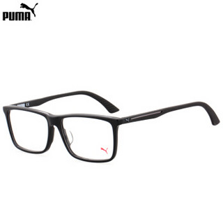 PUMA 彪马 中性款黑色镜框黑色镜腿光学眼镜架眼镜框 PU0046OA-002 57mm