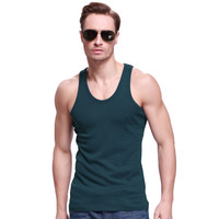 雪中飞 SNOWFLYING X-600111 男士背心棉质纯色贴身背心男四季时尚打底衫 宝蓝 X-600111 XXXL(185) (蓝色、XXXL、棉)