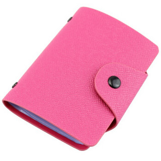 信发（TRNFA） TB-1-01 （粉色） 高级皮面卡皮包男女多卡位卡包 银行卡套 商务名片册名片夹时尚防消磁卡包