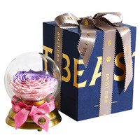 野兽派（THE BEAST）爱你呦 音乐水晶球巨型永生花玫瑰礼盒  玫瑰花 520情人节礼物 生日礼物 女生