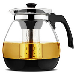 金熊 2.3L大容量耐热玻璃茶壶茶具飘逸壶不锈钢滤网胆茶道壶 JT107