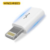 蜂翼 安卓苹果转接头 Micro USB转Lightning充电数据线 支持iphoneXSMax/XR/X/8/7Plus/6S/ipad AIR mini 白