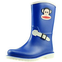 PaulFrank 大嘴猴雨鞋中筒时尚彩色雨靴防水胶鞋套鞋 PF1003 藏青 37码