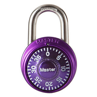 玛斯特（Master Lock）转盘式小号密码锁健身房储物柜挂锁1533MCND 紫色