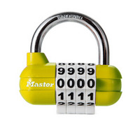 玛斯特（Master Lock）密码锁健身房橱柜门可调密码挂锁1523MCND浅绿色